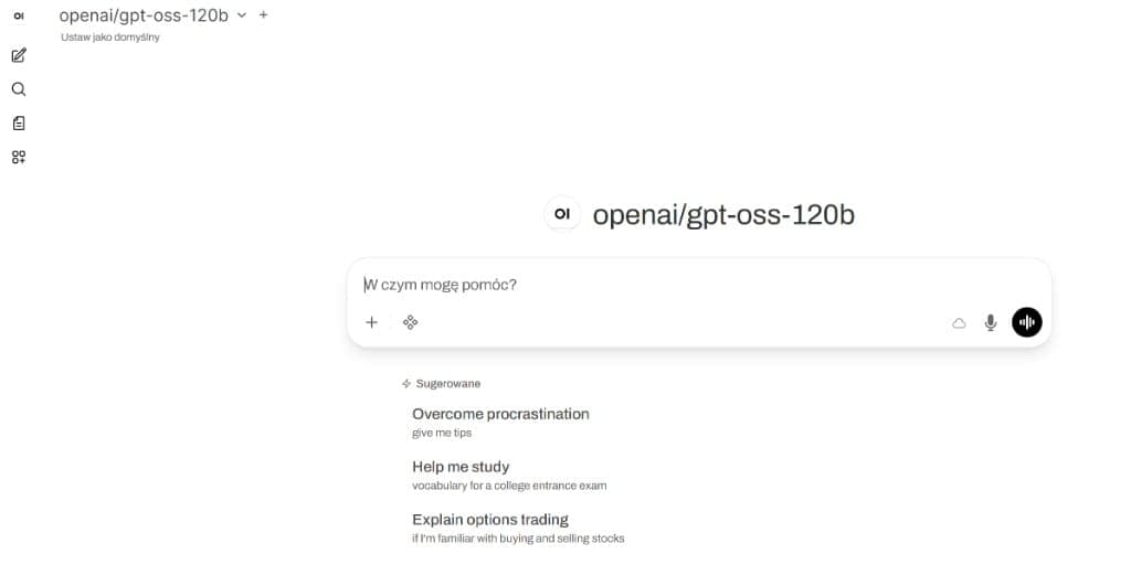 Interfejs użytkownika: Open WebUI